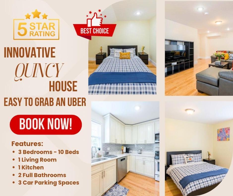 37 - 3Br Quincy - Cozy Townhouse Near Blue Hills Apartment Luaran gambar